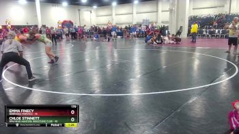 170 lbs Round 7 (8 Team) - Chloe Stinnett, RPA/Head Hunters Wrestling Club vs Emma Finecy, Nebraska Marvels