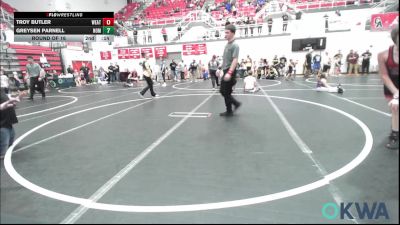 110 lbs Quarterfinal - Deklyn Barnes, Harrah Little League Wrestling vs Hunter Brannon, Noble Takedown Club