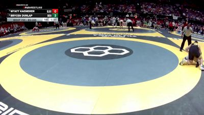 D3-285 lbs Quarterfinal - Wyatt Kaemerer, Graham Local vs Brycen Dunlap, Monroeville