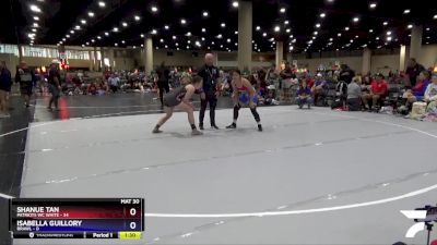 130 lbs Round 4 (6 Team) - Shanue Tan, Patriots WC White vs Isabella Guillory, BRAWL