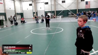 60 lbs Placement Matches (8 Team) - Josh Pettis Jr, JR Titans vs Graeme Liebelt, Black Fox Wrestling Team 2