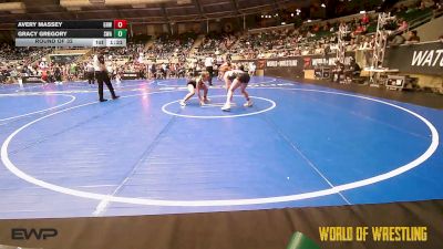 135 lbs Round Of 32 - Avery Massey, Greater Heights Wrestling vs Gracy Gregory, Shelton Wrestling Academy