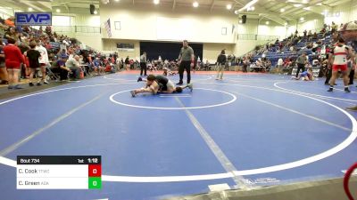 112 lbs 3rd Place - Colby Cook, Team Tulsa Wrestling Club vs Cade Green, Ada Youth Wrestling