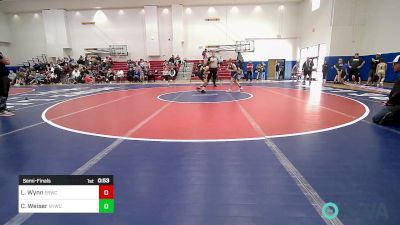 100 lbs Semifinal - Leah Wynn, El Reno Wrestling Club vs Callen Weiser, Newcastle Youth Wrestling