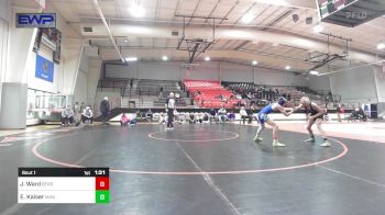 106 lbs Quarterfinal - Jackson Ward, Berryhill High School vs Easton Kaiser, Mannford High School