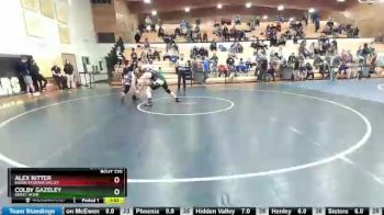 220 lbs Quarterfinal - Alex Ritter, Baker/Powder Valley vs Colby Gazeley, Sweet Home