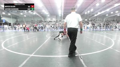 132 lbs Rr Rnd 1 - Bryce Glaze, The Asylum Red vs Javone Dawkins, 84 Athletes Black