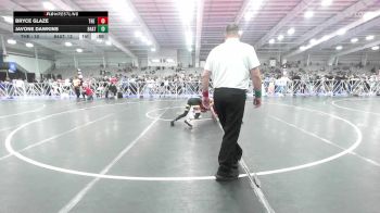 132 lbs Rr Rnd 1 - Bryce Glaze, The Asylum Red vs Javone Dawkins, 84 Athletes Black