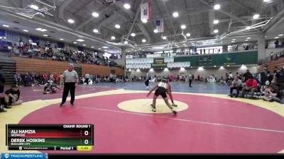 120 lbs Champ. Round 2 - Derek Hoskins, Boulder City vs Ali Hamzia, Redwood