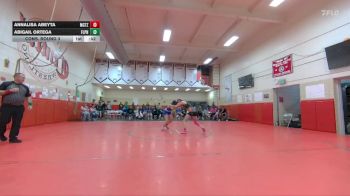 110 lbs Cons. Round 3 - Abigail Ortega, Fort Lupton vs Annalisa Abeyta, Montezuma-Cortez
