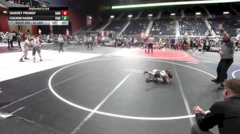 43 lbs Quarterfinal - Harvey Probst, Sanderson Wrestling Academy vs Colton Kazee, Pueblo County WC