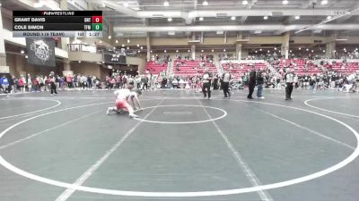 130 lbs Round 1 (4 Team) - Grant Davis, The Untouchables vs Cole Simon, Task Force Mustang