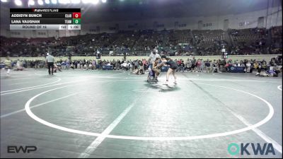 110 lbs Round Of 16 - Addisyn Bunch, Claremore Wrestling Club vs Lana Vaughan, Team Guthrie Wrestling
