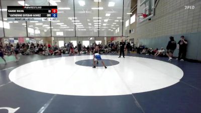 67-71 lbs Round 2 - Katherine Esteban Gomez, Cougar Wrestling Club vs Saige Silva, Kuna Klub