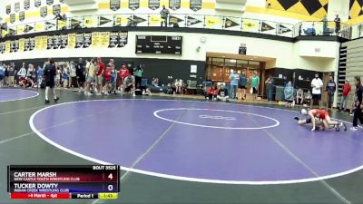 78 lbs 1st Place Match - Carter Marsh, New Castle Youth Wrestling Club vs Tucker Dowty, Indian Creek Wrestling Club