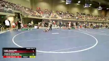 58 lbs Champ. Round 1 - Cael Mascaro, Uintah Wrestling vs Marco Gallegos, St John The Baptist Wrestling