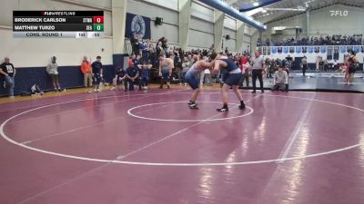 190 lbs Cons. Round 1 - Broderick Carlson, St. Mary`s vs Matthew Turzo, St. Joseph, Sea