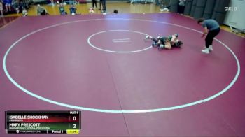119 lbs Quarterfinal - Isabelle Shockman, Minnesota vs Mary Prescott, Hudson High School Wrestling
