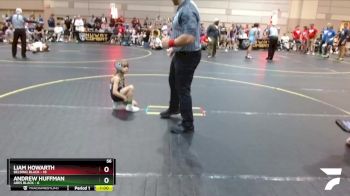 56 lbs Quarterfinals (8 Team) - Liam Howarth, Belding Black vs Andrew Huffman, Ares Black