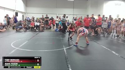 88 lbs Round 2 (4 Team) - Toby Bernash, U2 The Uprising Begins vs Rohn Mason, Buffalo Valley WC