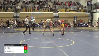 184 lbs Consi Of 16 #2 - Carson Miller, Pittsburgh vs Kyle Snider, Kent State