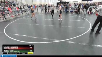 145 lbs Champ. Round 1 - Ruby Clark, Toppenish Badboy Wrestling vs Lauren Rodgers, Ubasa Wrestling Academy