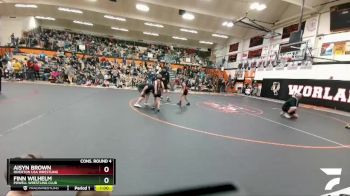 62 lbs Cons. Round 4 - Finn Wilhelm, Powell Wrestling Club vs Aisyn Brown, Riverton USA Wrestling