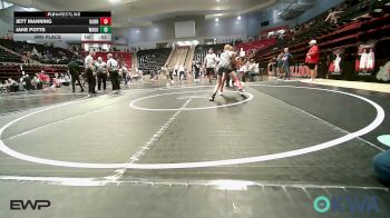 84 lbs 3rd Place - Jett Manning, Barnsdall Youth Wrestling vs Jake Potts, Wagoner Takedown Club