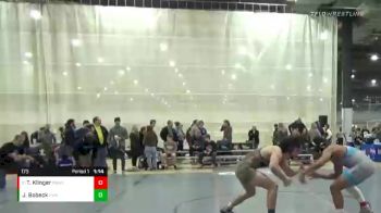 173 lbs Quarterfinal - Tyler Klinger, Beach Boyz Wrestling Club vs Jack Bobeck, Powerhouse Wrestling Academy