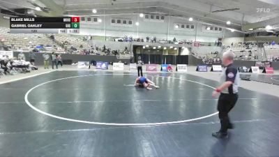 120 lbs Semis & 1st Wb (8 Team) - Gabriel Oakley, Greeneville High School vs Blake Mills, Montgomery Central High School