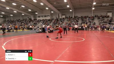 145 lbs Semifinal - Lorenzo Alston, NC vs Kross Cassidy, VA