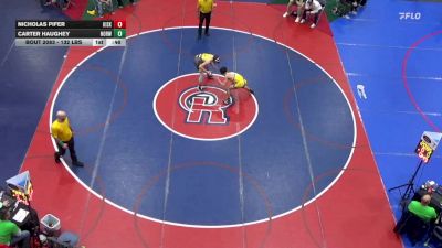 132 lbs 3rd Place - Nicholas Pifer, Kiski Area vs Carter Haughey, Norwin