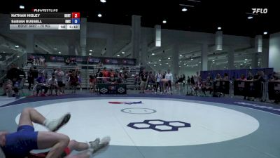 70 kg Cons. Sub-rd Of 16 - Nathan Higley, Knights RTC vs Sabian Russell, Hawks Wrestling Club