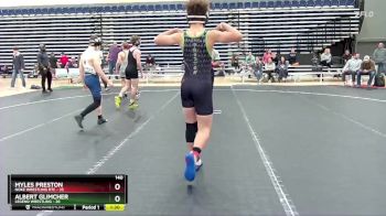 140 lbs Round 8 (10 Team) - Myles Preston, Noke Wrestling RTC vs Albert Glimcher, Legend Wrestling