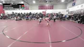 175 lbs Quarterfinal - Justin Batty, Camden Hills vs Jayden Horton, Madison/Carrabec