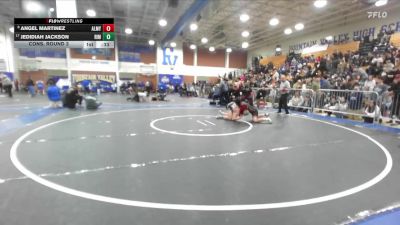 157 lbs Cons. Round 3 - Angel Martinez, Alemany vs Jedidiah Jackson, Rim Of The World