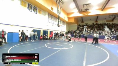 126 lbs Quarterfinal - Trina Bennett, Page vs Madison Jeffers, Flagstaff