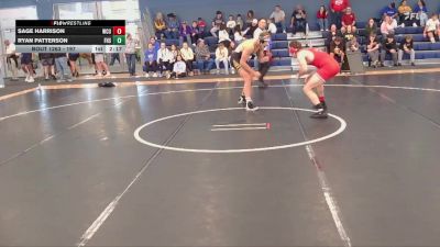 197 lbs Cons. Round 3 - Sage Harrison, Western Colorado University vs Ryan Patterson, Fort Hays State