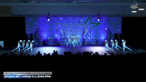 Studio 22 - Junior All Star Pom [2025 Junior - Premier - Pom Day 1] 2025 Nation's Choice Dance Grand Championship & Cheer Showdown