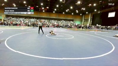 41-44 lbs Round 1 - Easton Burton, Nighthawks Wrestling Club vs Isaac Silva, Predators Wrestling Club