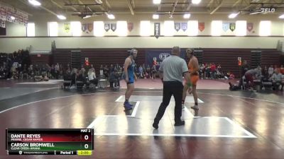 215 lbs Round 1 - Carson Bromwell, Clear Creek-Amana vs Dante Reyes, Prairie, Cedar Rapids