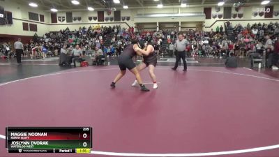 235 lbs Cons. Round 3 - Maggie Noonan, North Scott vs Joslynn Dvorak, Waterloo West
