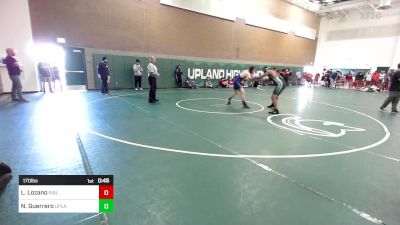 170 lbs Consi Of 32 #2 - Luis Lozano, Rialto vs Noah Guerrero, Upland