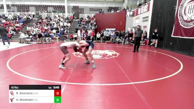 157 lbs Consi Of 16 #2 - Rourke Simmons, Cardinal Gibbons vs Henry Blickhahn, St. Anne-Pacelli Catholic