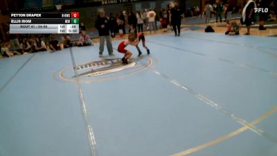 54-56 lbs Round 1 - Peyton Draper, RWC - Roy Wrestling Club vs Ellis Isom, Hook Em W.C