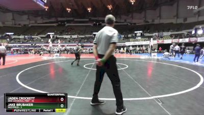 165 lbs Quarters & Wb (16 Team) - Jaden Crockett, Erie Cathedral Prep vs Jake Brubaker, Westfield