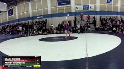 84 lbs Round 2 (4 Team) - Brady Ramirez, Brownsburg Wrestling Club vs Andrey Kostadinov, Avon Wrestling Club