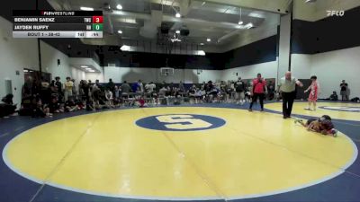 38-42 lbs Round 1 - Benjamin Saenz, Threshold Wrestling Club vs Jayden Ruffy, Rough House