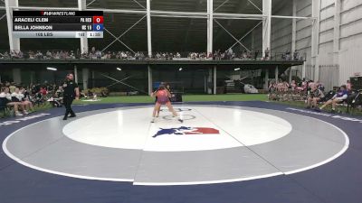 105 lbs Araceli Clem, Pennsylvaniia Red vs Bella Johnson, North Carolina
