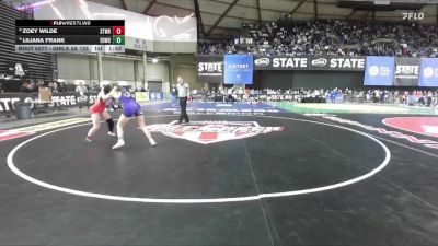 Girls 3A 125 lbs Champ. Round 2 - Liliana Frank, Edmonds-Woodway (Girls) vs Zoey Wilde, Stanwood (Girls)